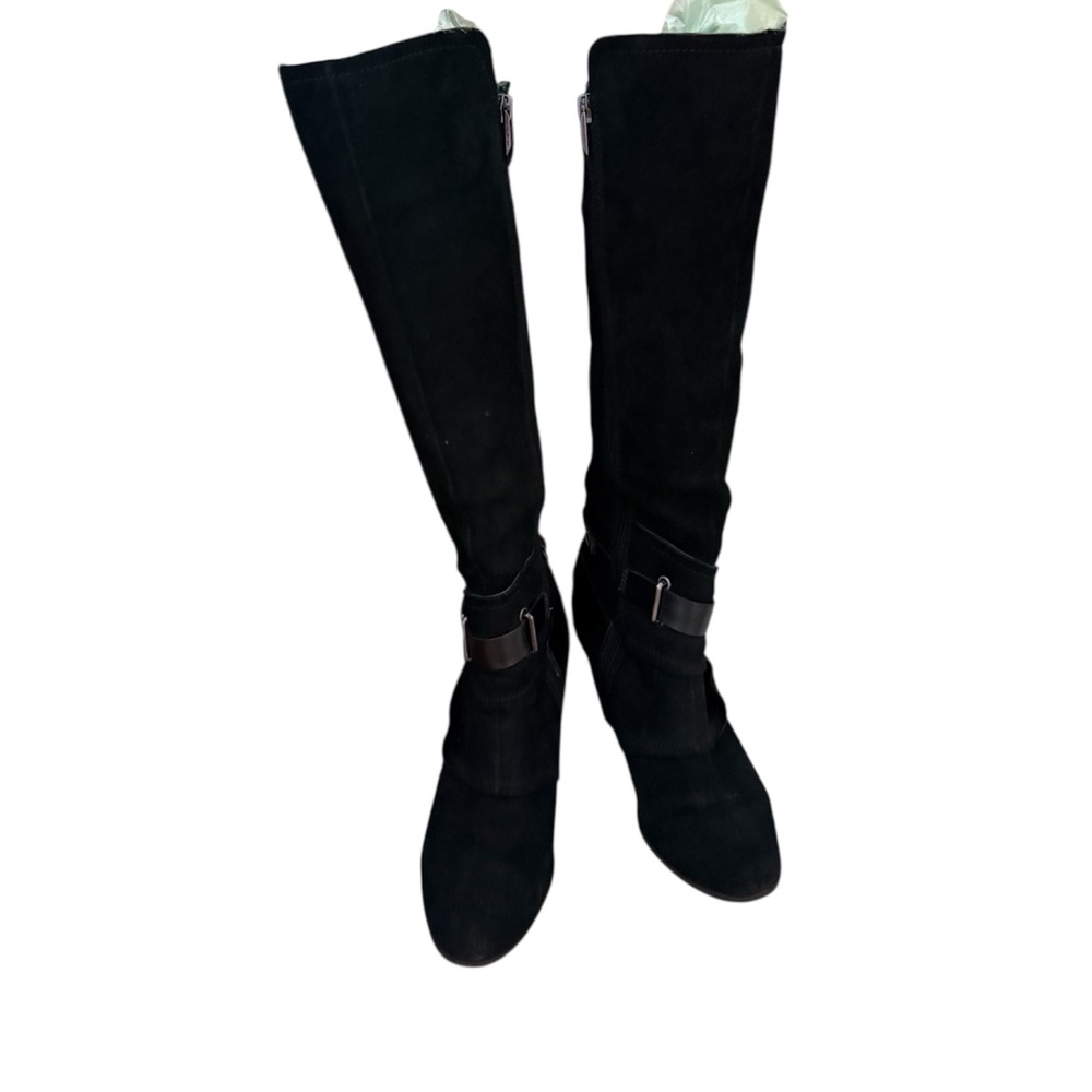 Fergie Elegant Black Over the Knee Boots
